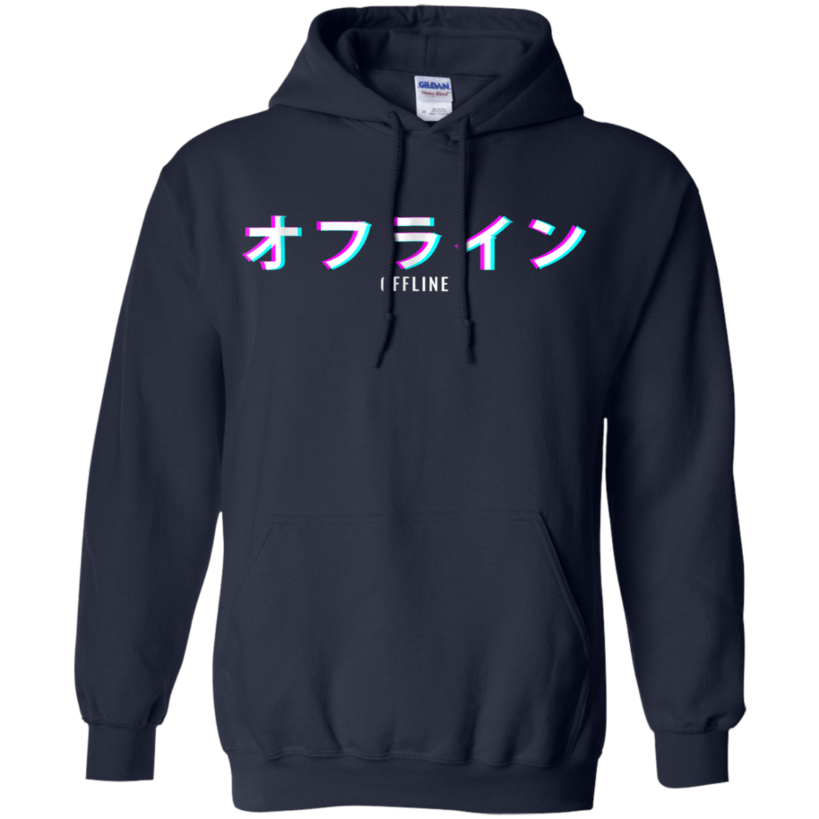 Aesthetic Offline Japanese Text Vaporwave T-Shirt