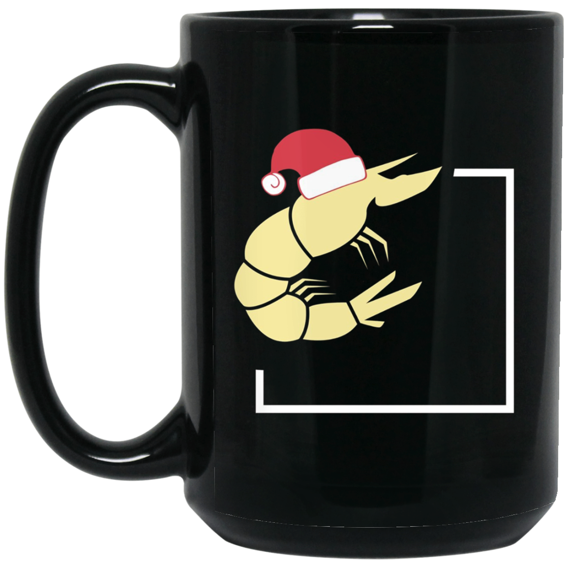 Christmas Shrimp T-Shirt - Shrimp With Santa Hat Tee