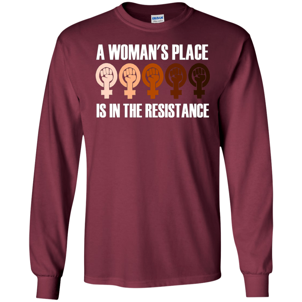 A Woman's Place Is in the Resistance: Feminist T-Shirt
