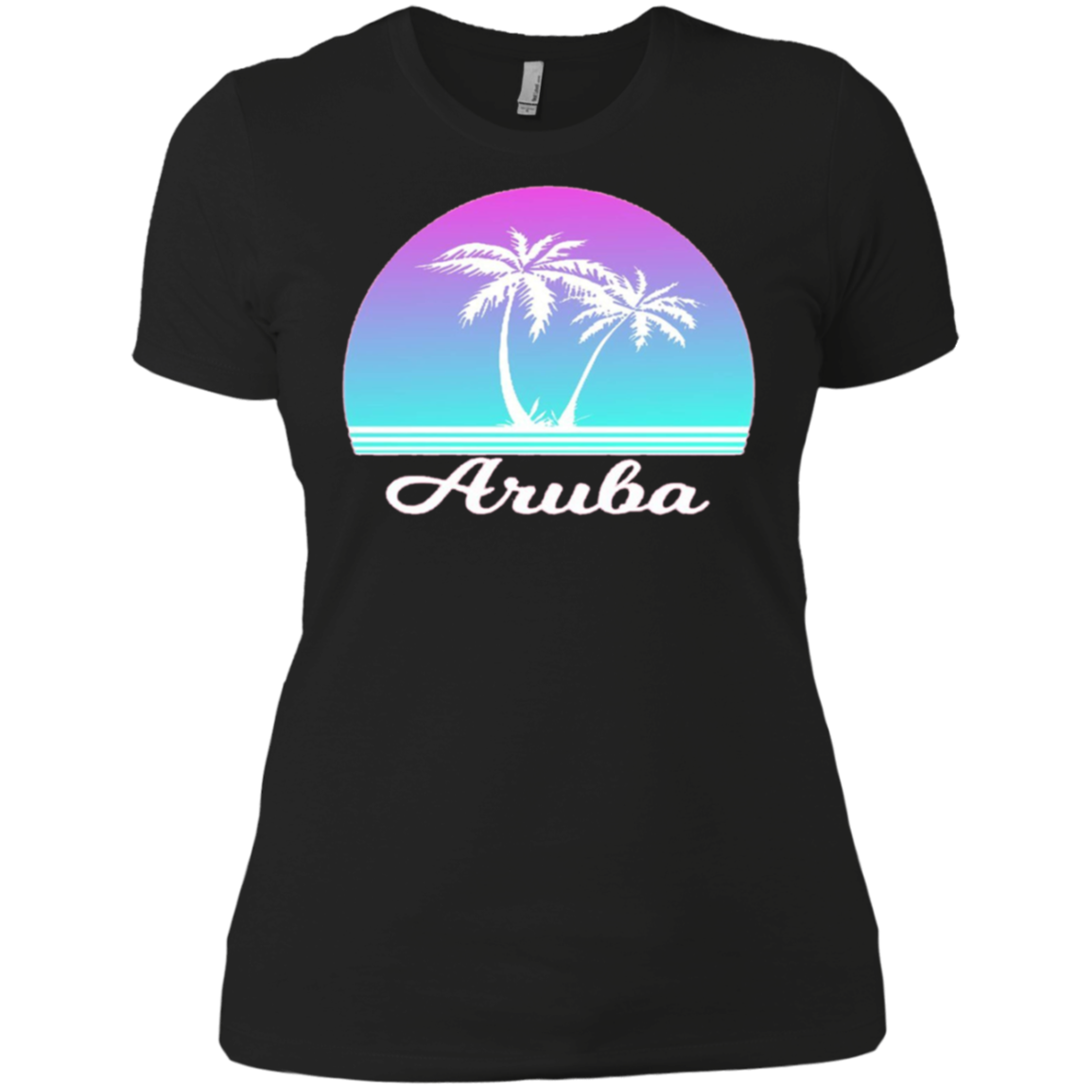 Aruba Souvenir TShirt Tropical Palm Tree Beach Travel Gift
