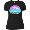 Image of Aruba Souvenir TShirt Tropical Palm Tree Beach Travel Gift