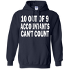 Image of 10 out of 9 accountants can't count | Funny CPA Quote Tshirt