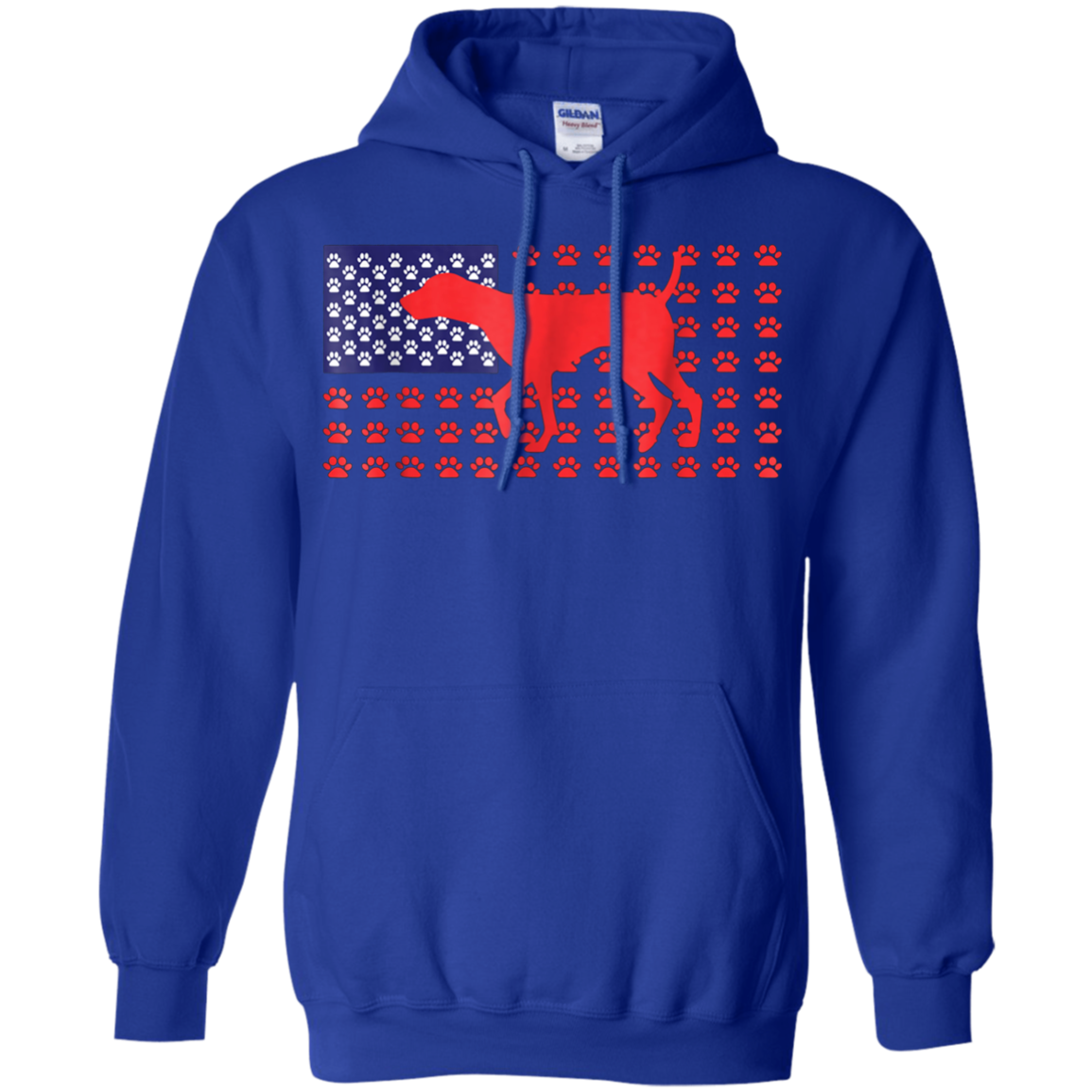 4th of July Tshirt, German Shorthaired Pointer American Flag