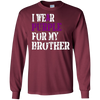 Image of Alzheimer's Awareness T-shirt I Wear Purple For My Brother
