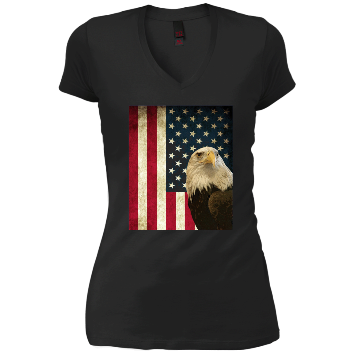 American Bald Eagle Retro Flag Long Sleeve Shirt, Patriotic