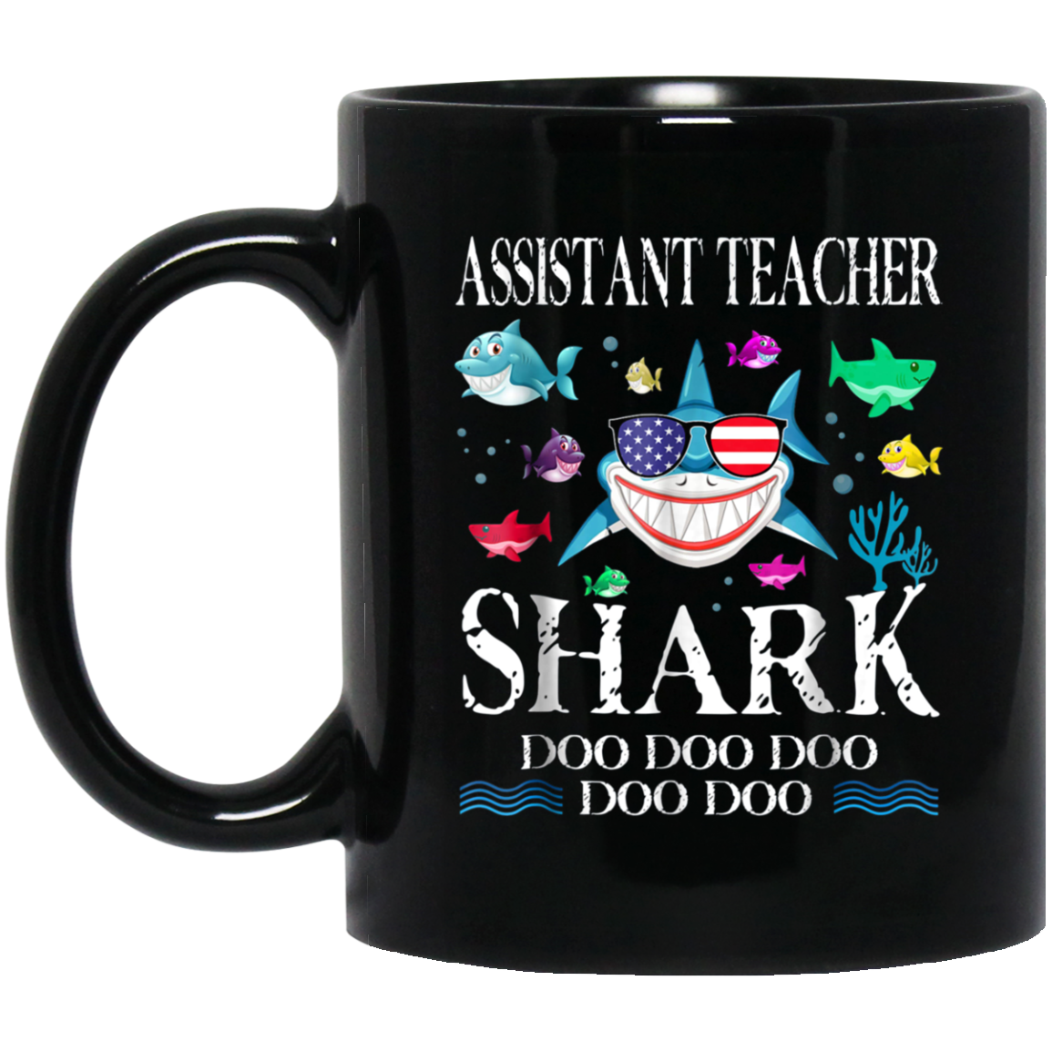 Assistant Teacher Shark Doo Doo Doo T-Shirt Gift