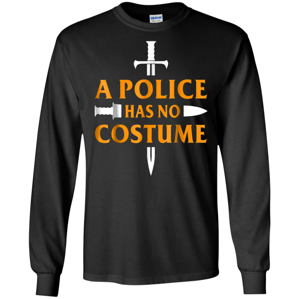 A Police Has No Costume Funny Halloween T-Shirt