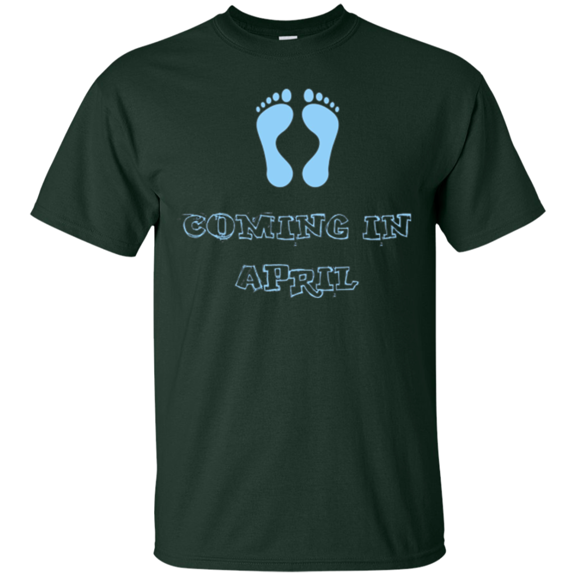 April Due Date Pregnancy Announcement T-Shirt