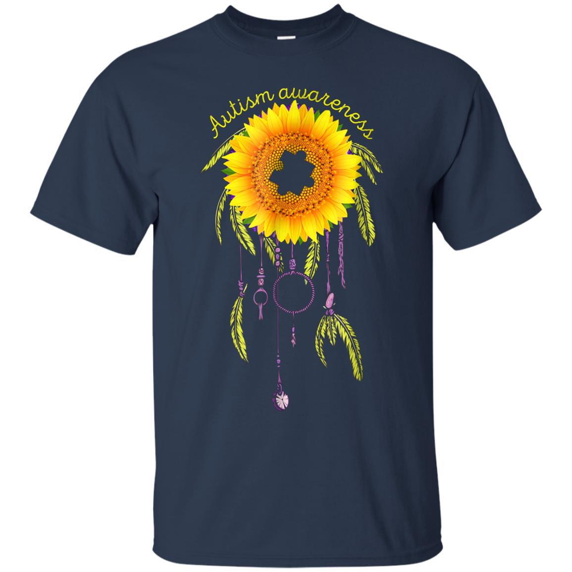 Autism Awareness Sunflower Dream Catcher T Shirt