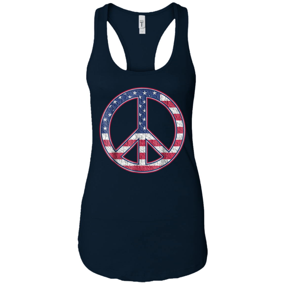 American Peace Sign Funny Happy 4th Fourth Of July T-Shirt