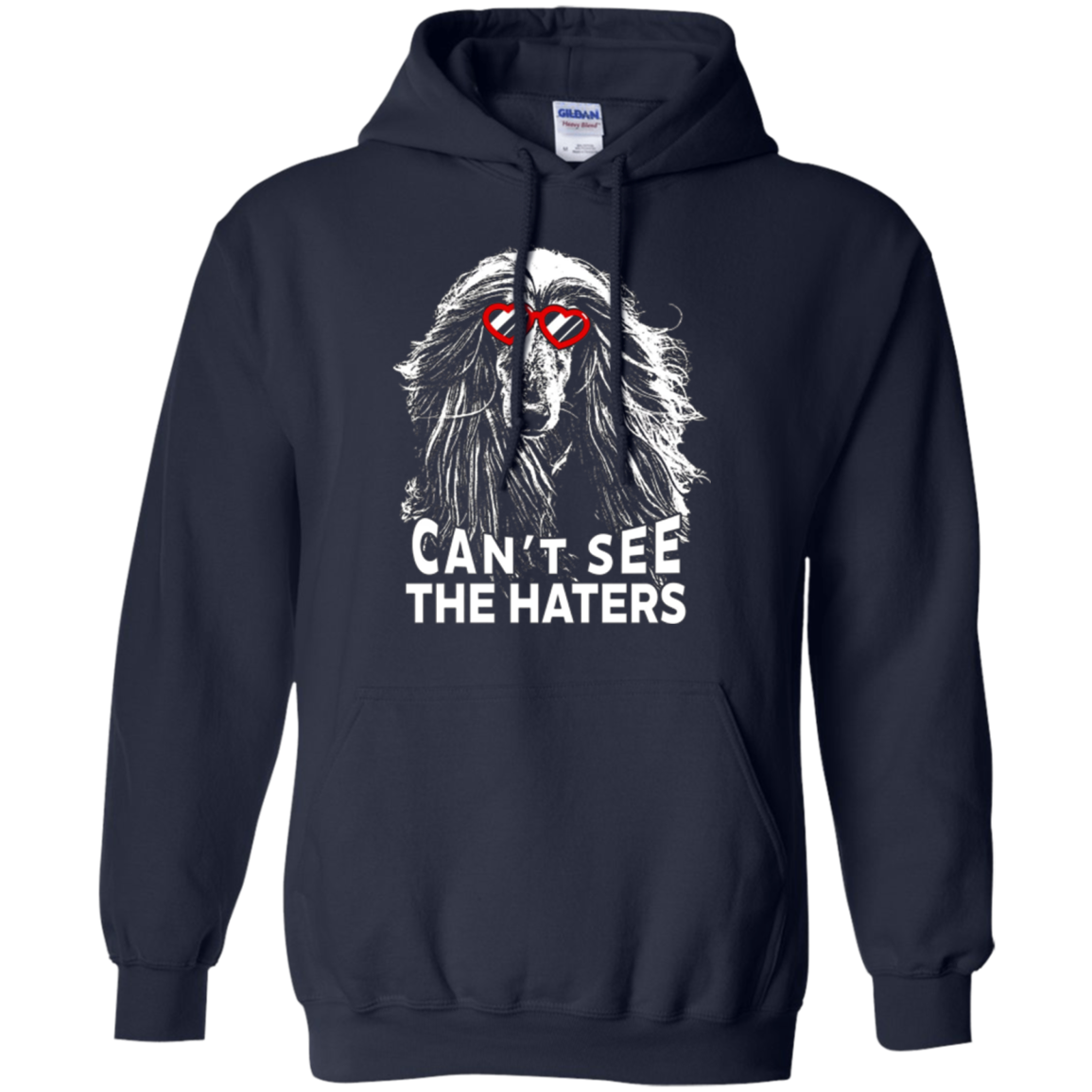 La chemise de chien de meute afghane ne peut pas voir les amants de chien mignons Haters placer la balle sur le tee
