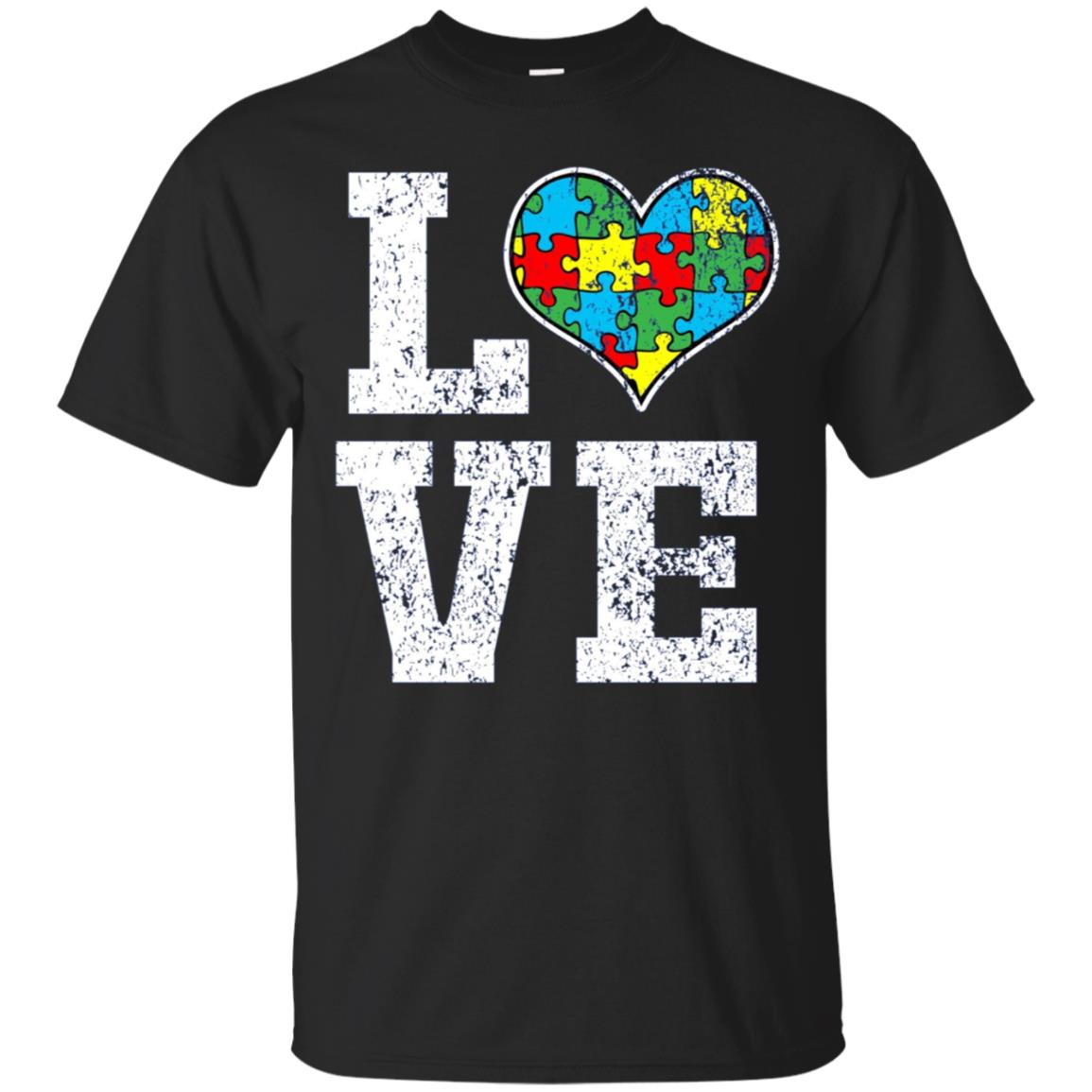 Autism Shirt Love Support Puzzle Heart Autistic Shirt