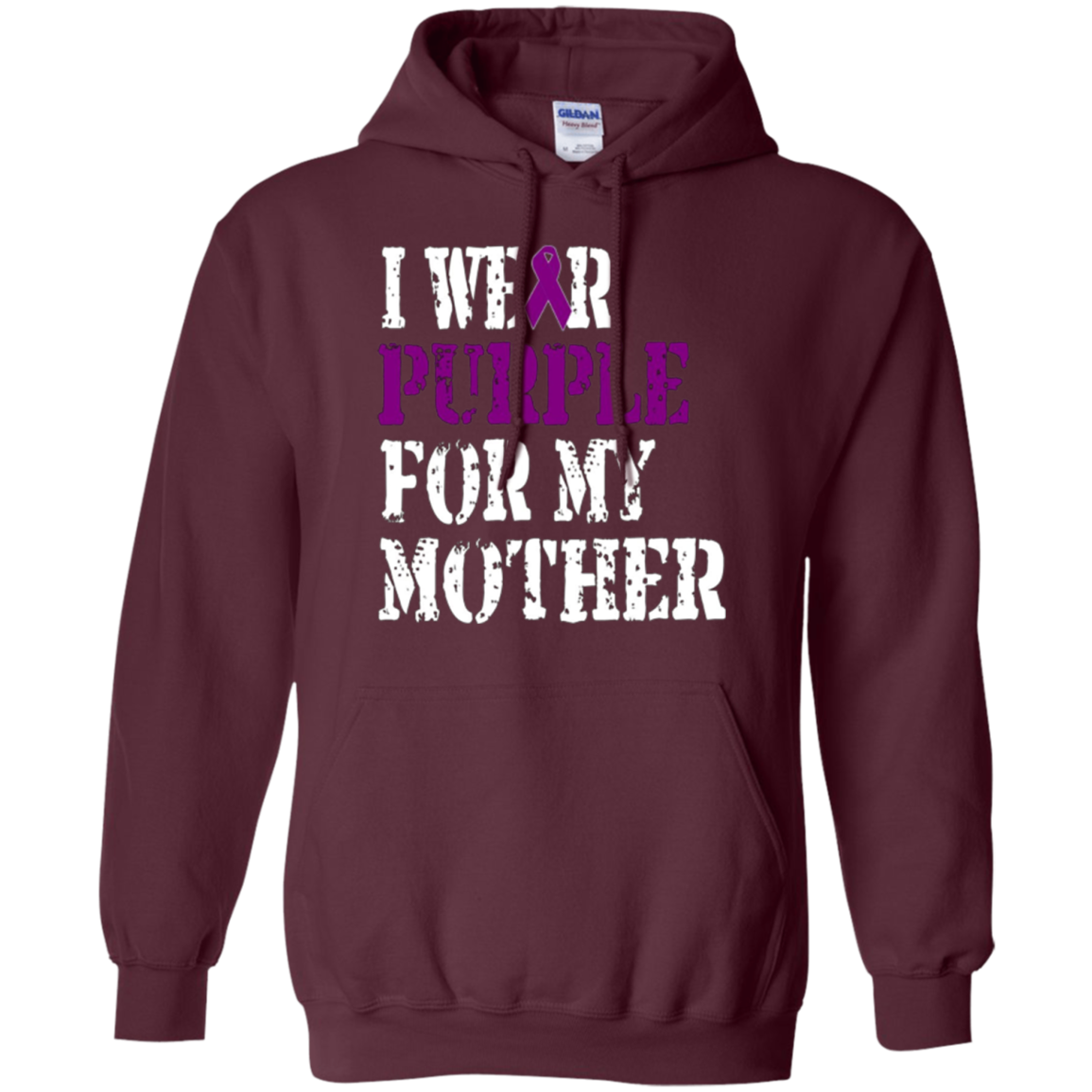 Alzheimer's Awareness T-Shirt I Wear Purple For My Mother