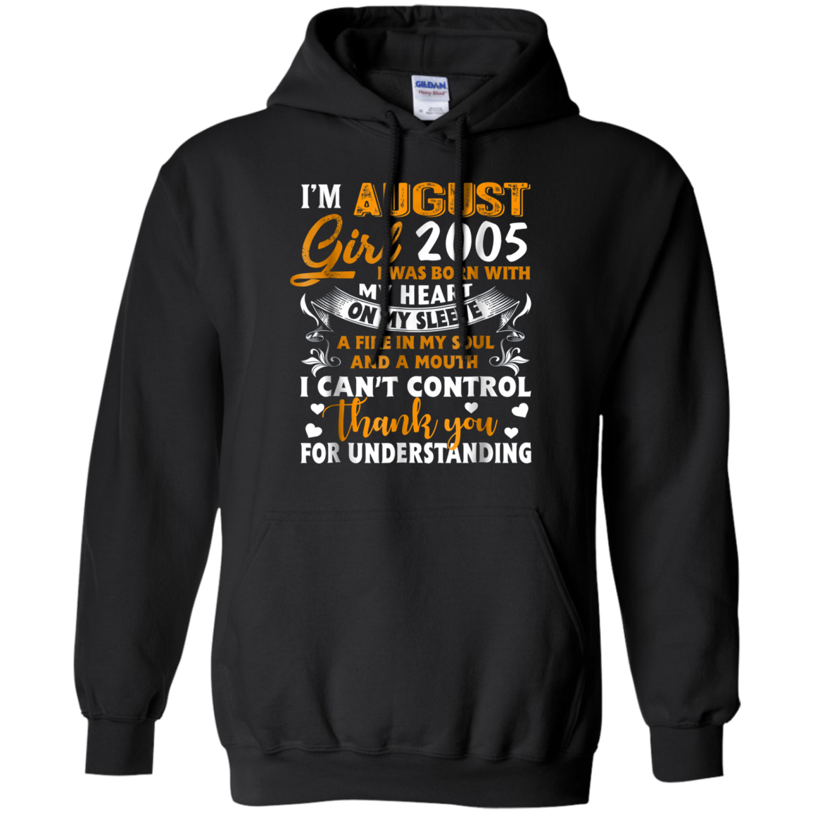 August 2005 Girl Gifts 13 Years Old 13th Birthday T-Shirt