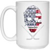 Image of American Hockey Goalie T-Shirt Patriotic Hockey Tee