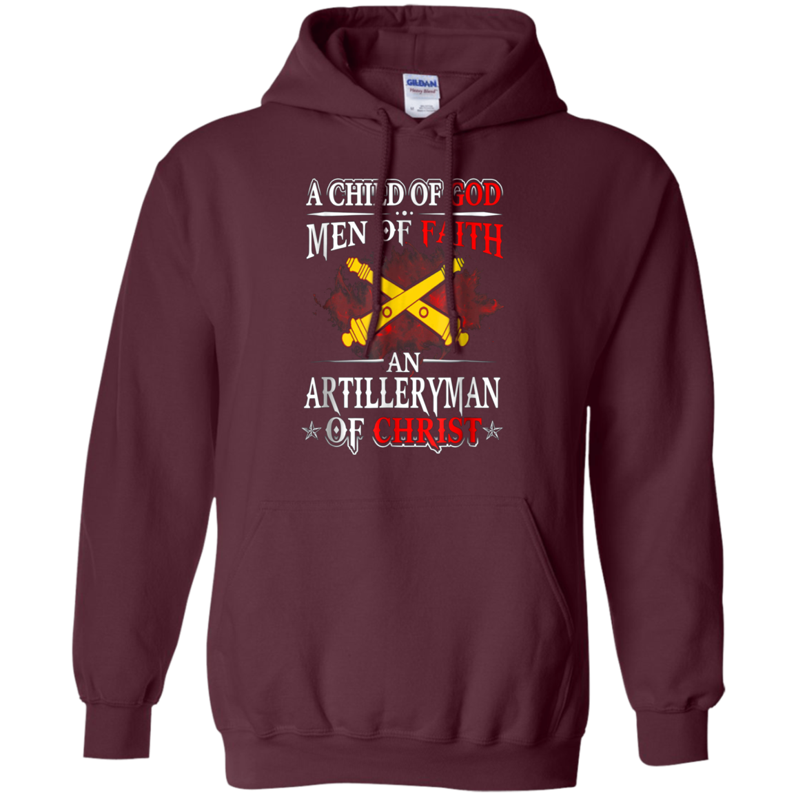 Artilleryman Of Christ A Child Of God Men Of Faith T-shirt