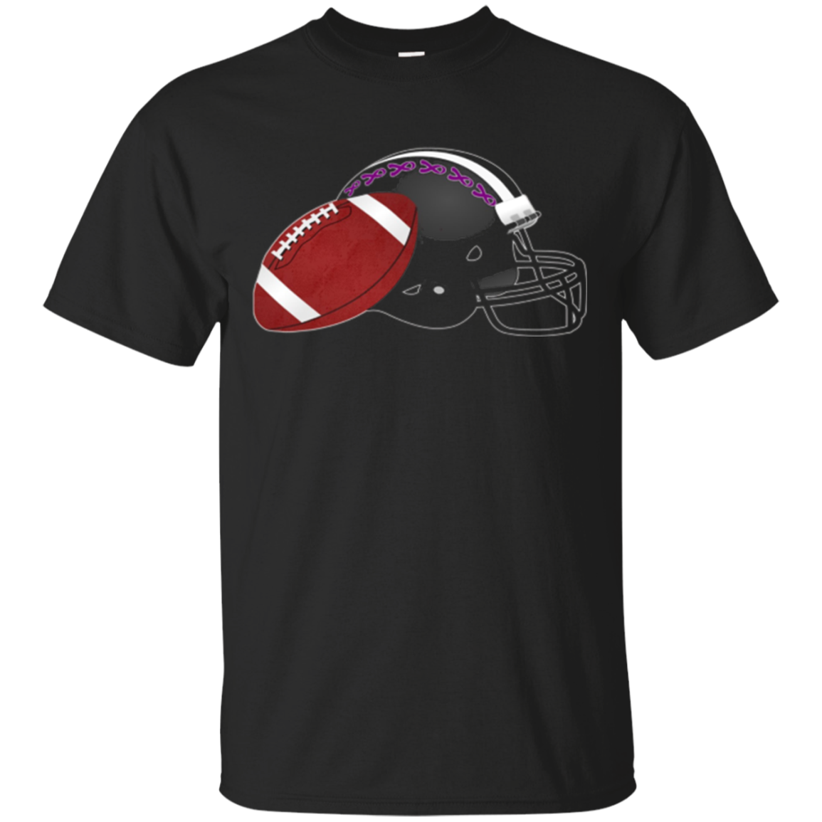 Alzheimer Awareness Purple Ribbon Shirt For Football Fans