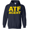 Image of ATF Agent Shirt Navy Blue Front Back ATF Law Cosplay