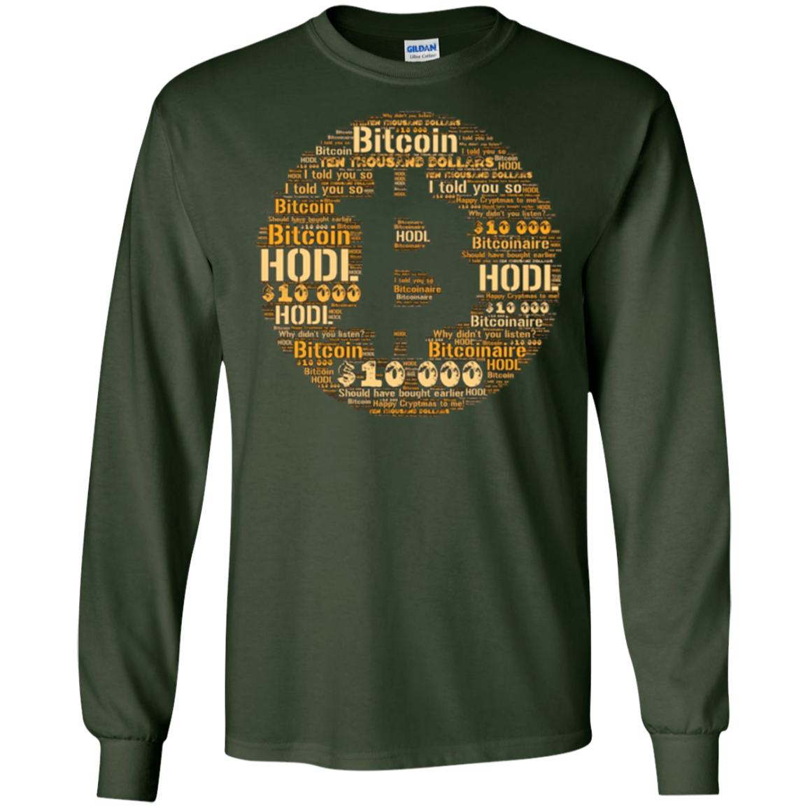 $10,000 Bitcoin - Cryptocurrency Shirt For Crypto Traders