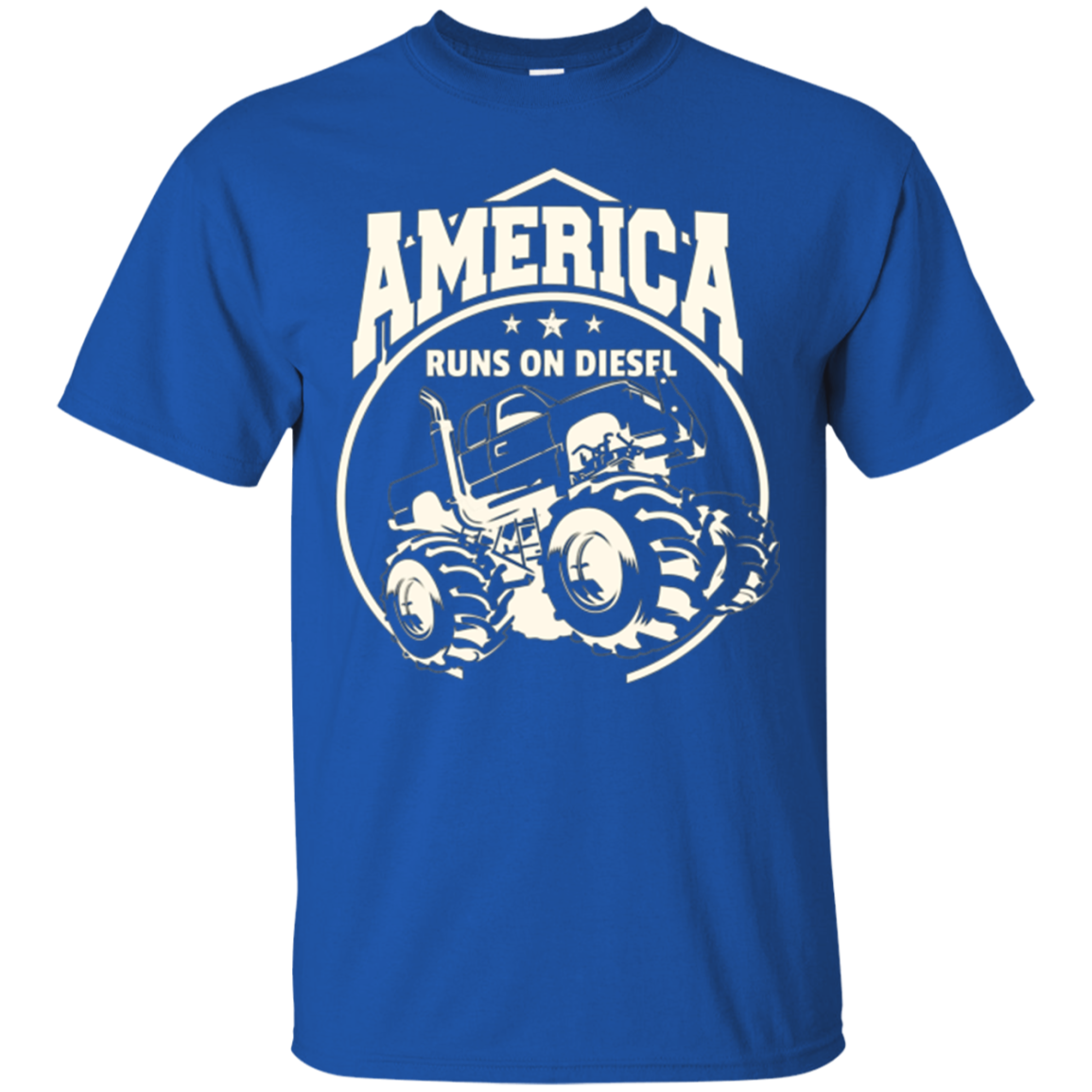 America Runs On Diesel Gear Monster SUV Truck Fans T-Shirt