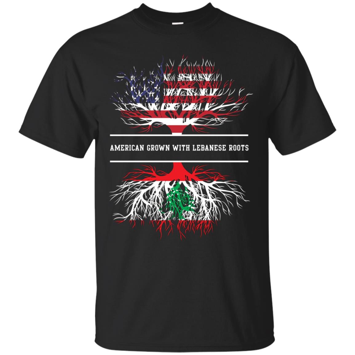 American Grown With Lebanese Roots T-Shirt Lebanon Tee
