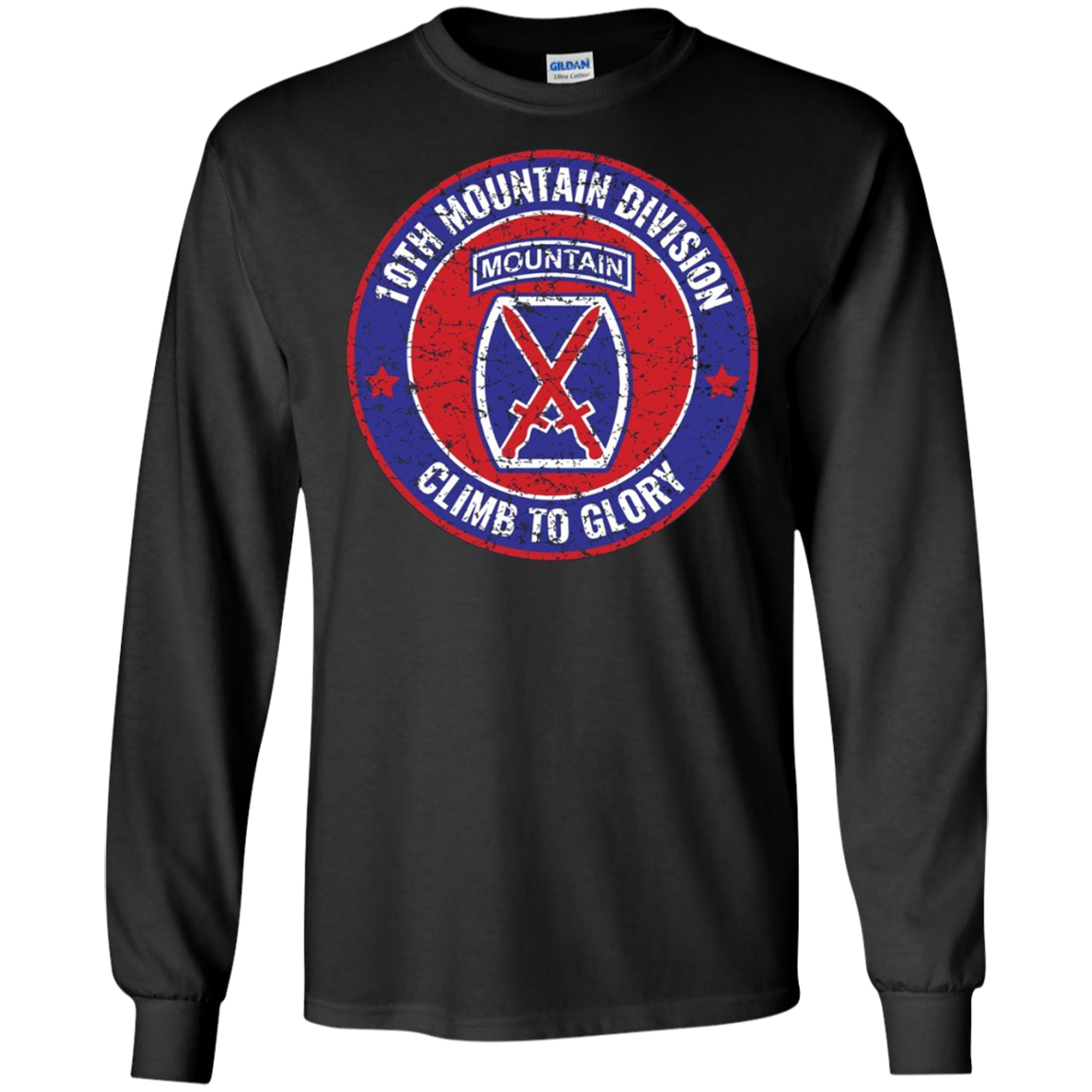 10th Mountain Division T Shirt Climb To Glory 20550