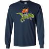 Image of Witch Riding Dinosaur Halloween Costume Funny Gift Shirt