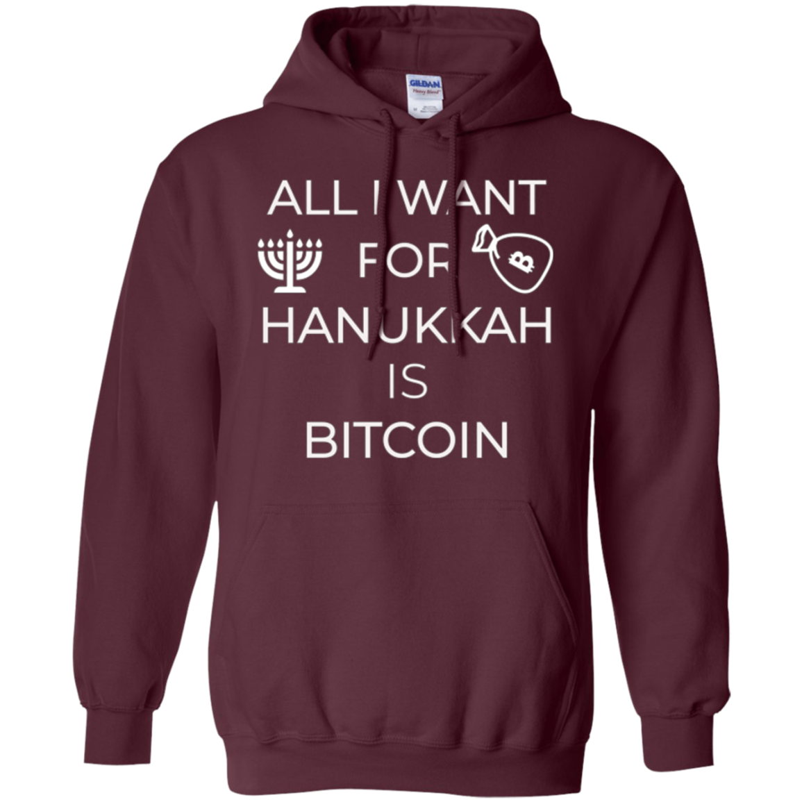 All I Want for Hanukkah is Bitcoin Chanukkah T-Shirt Hodl