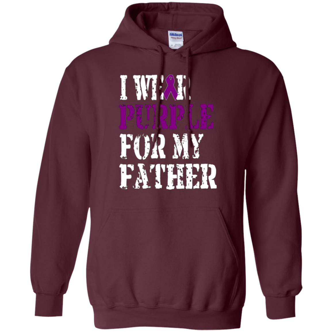 Alzheimer's Awareness T-shirt I Wear Purple For My Father