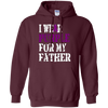 Image of Alzheimer's Awareness T-shirt I Wear Purple For My Father