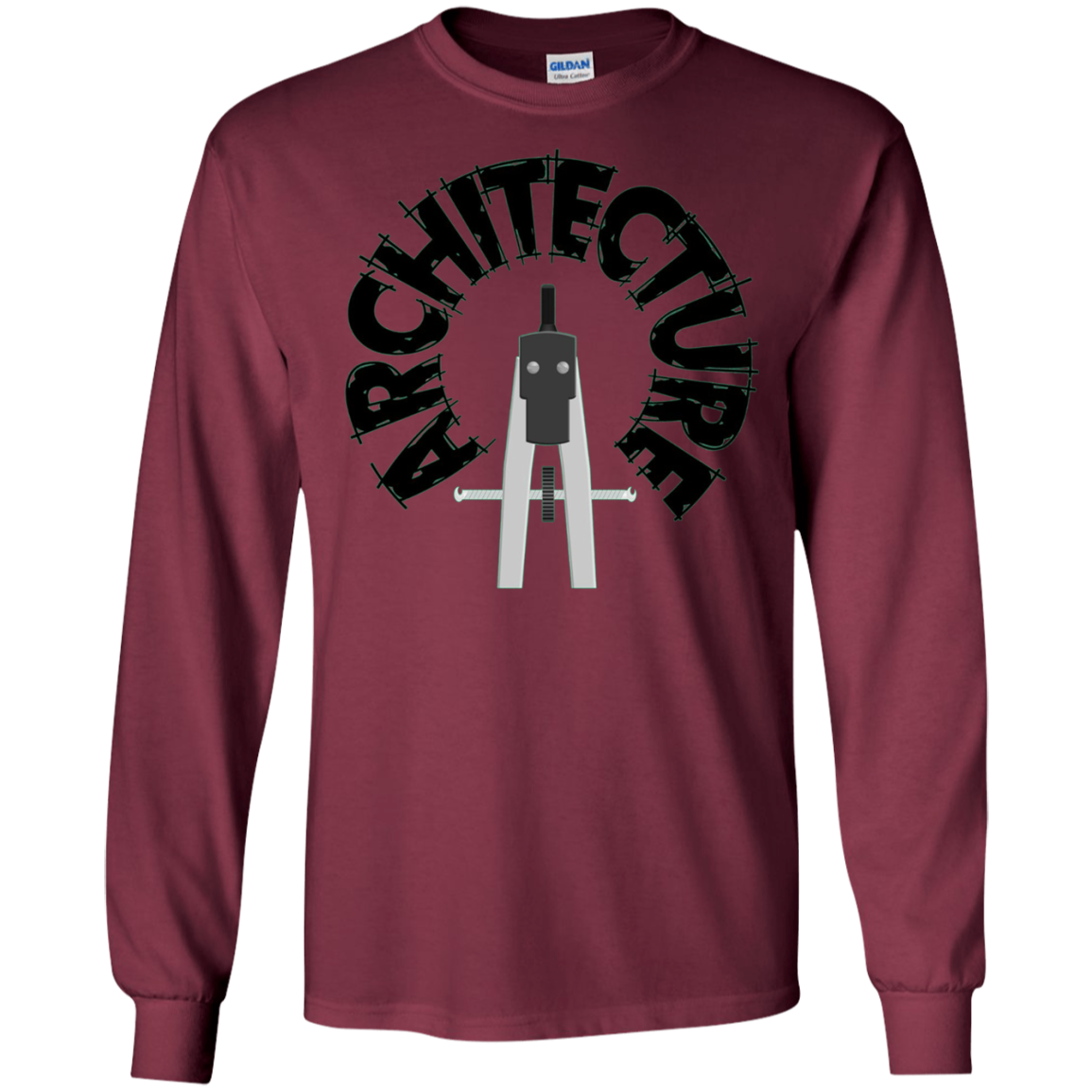 Architecture Student Shirt Architect Compass Drafting Tee