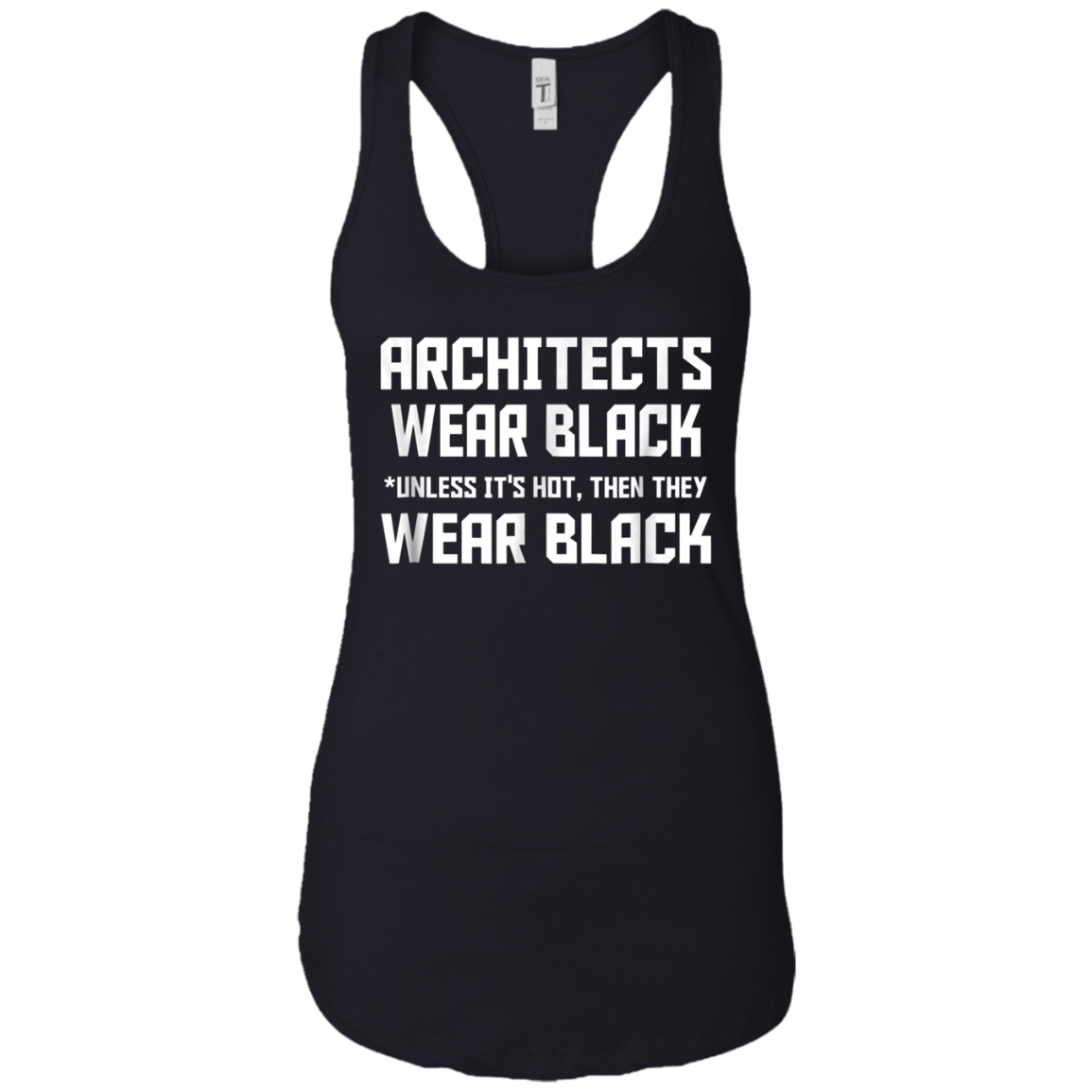 Architects wear black unless it is hot then they wear black