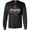Image of Armenia Will Never Forget T-shirt for to show Armenian Pride