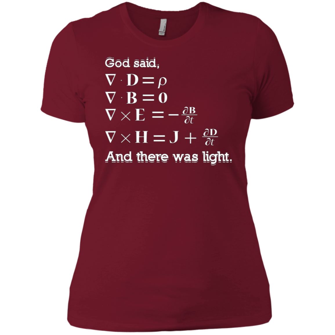 And God Said, Let There Be Light Physics Gift T Shirt