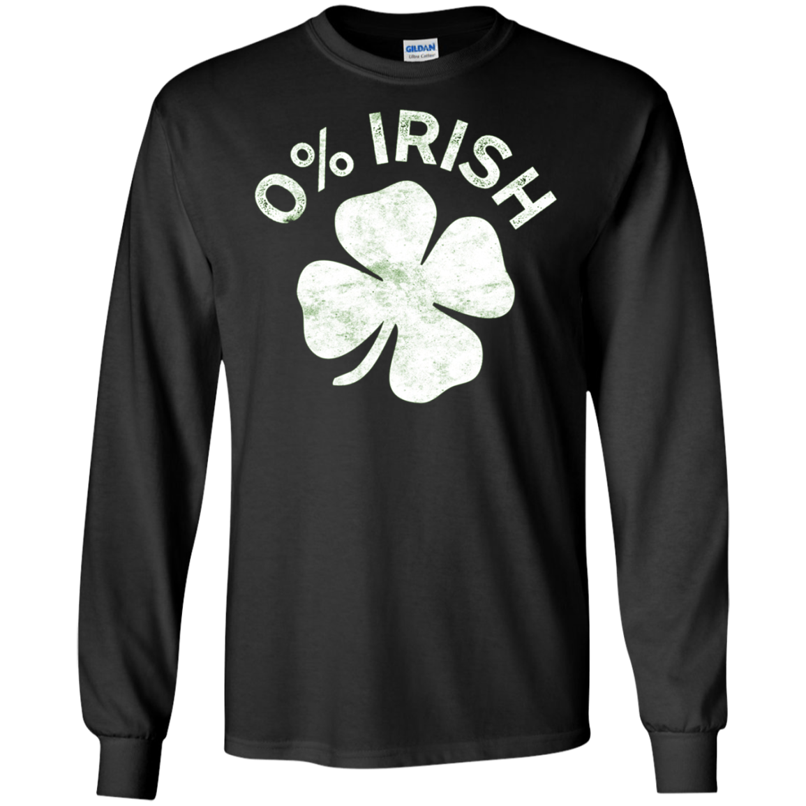 0% Irish T-Shirt Vintage Saint Patrick Day Gift