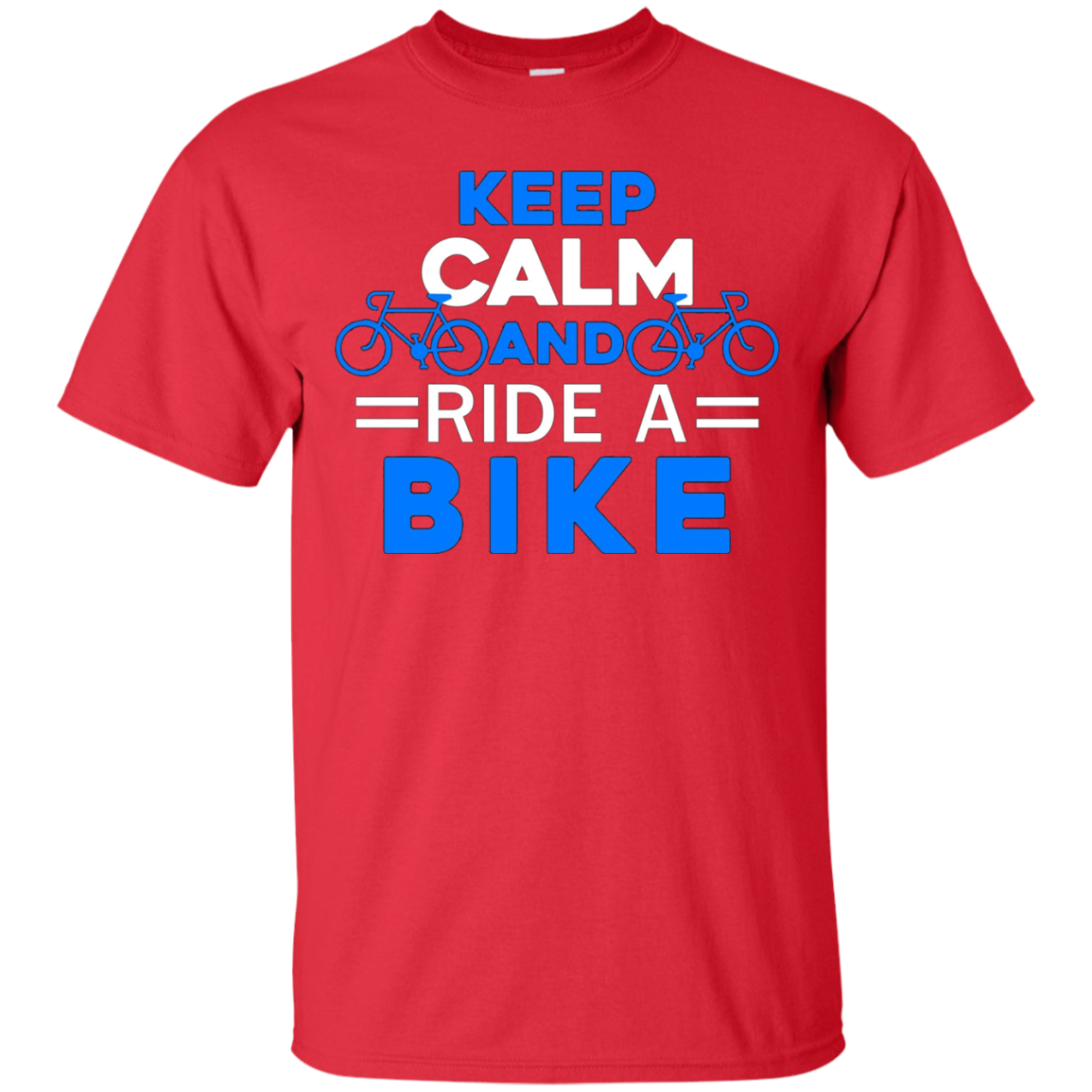 Bike Shirt - Keep Calm And Ride A Bike Tshirt