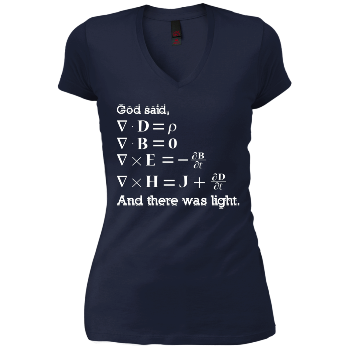 And God Said, Let There Be Light Physics Gift T Shirt