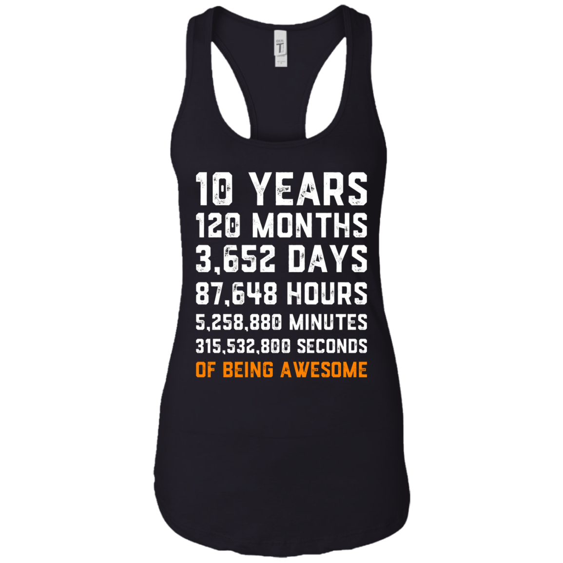 10th Birthday Gift T Shirt 10 Years Old Being Awesome Tee