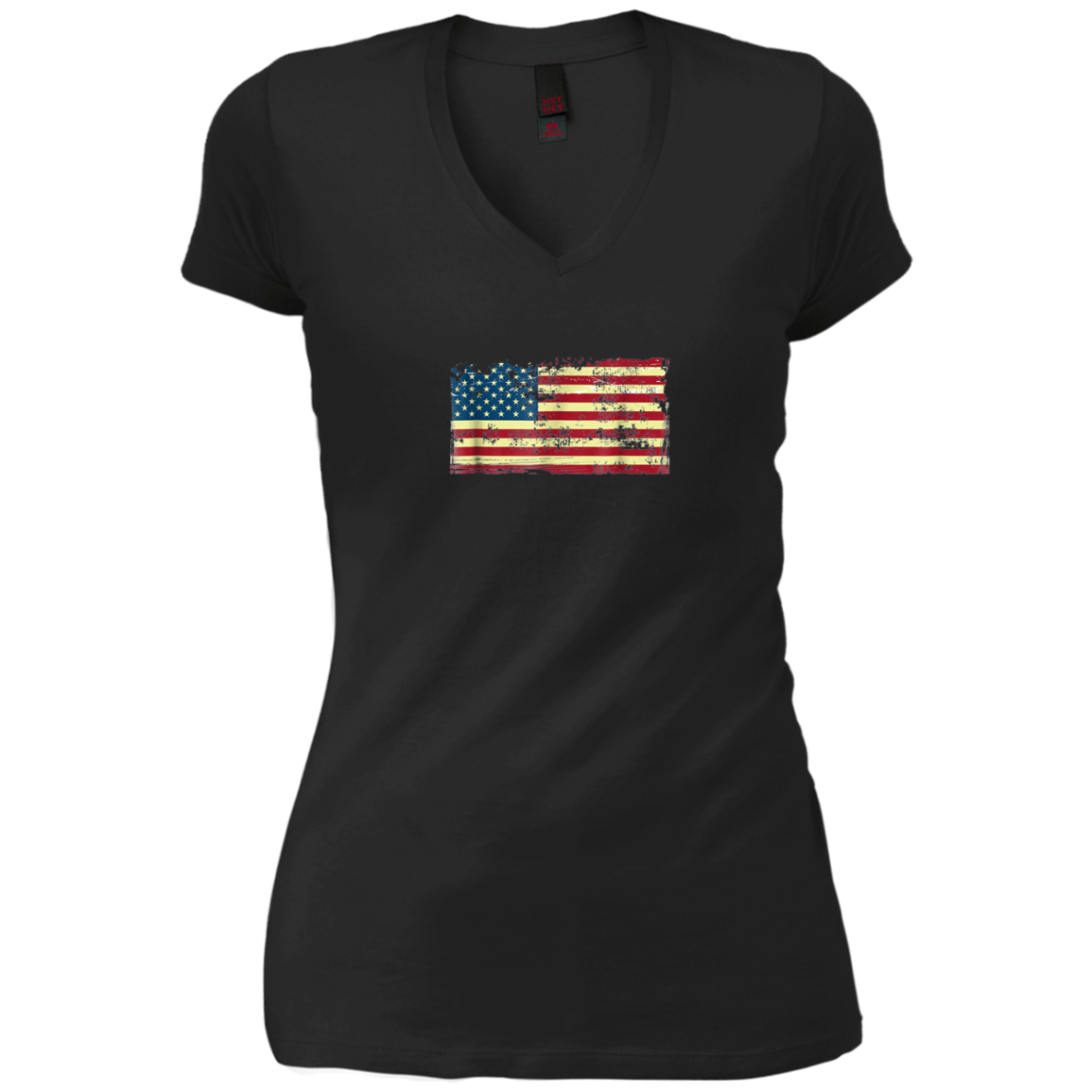 American Vintage Tattered Flag patriotic tee shirt