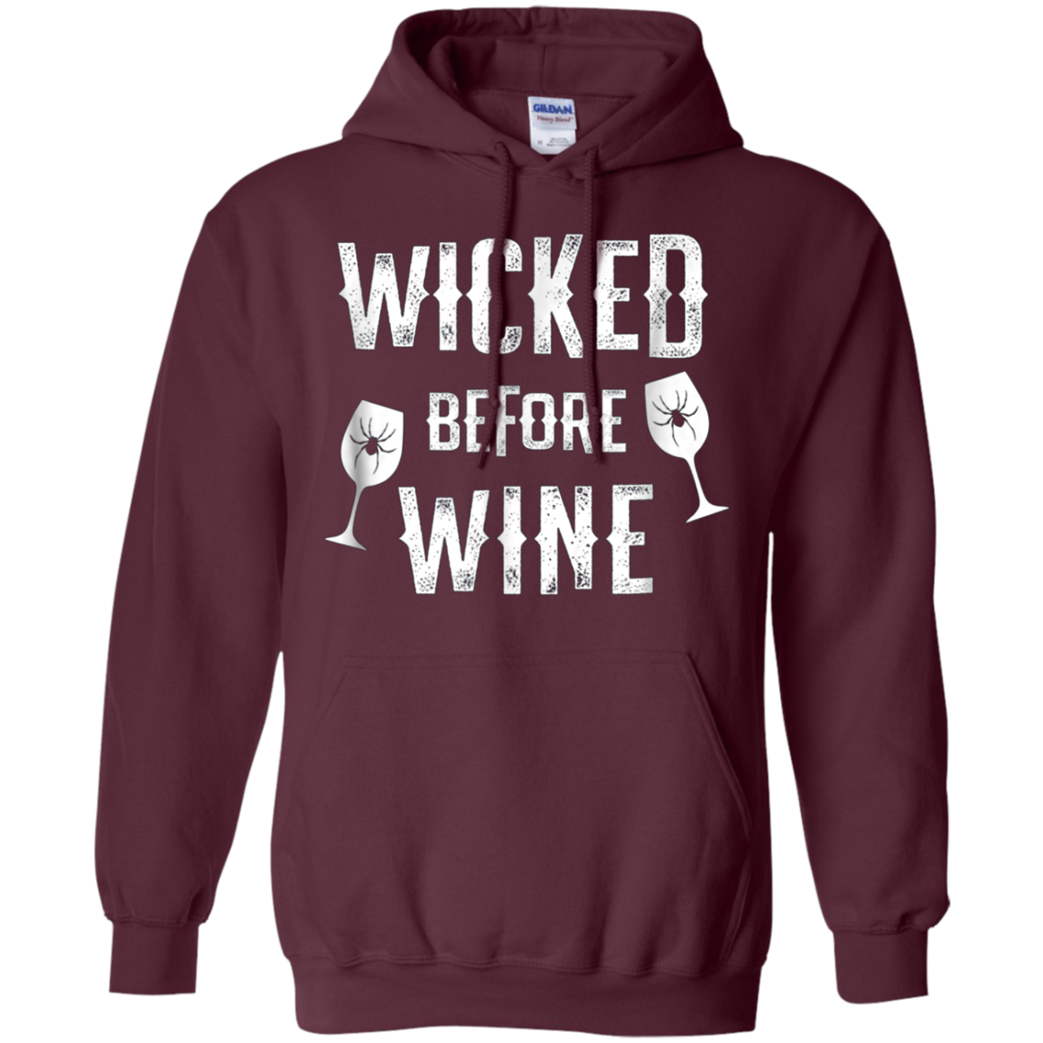 Funny Halloween Wine Shirt Wicked Before Wine T-Shirt