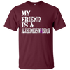 Image of Alzheimer's Awareness T-Shirt For Friends Purple Ribbon Tee