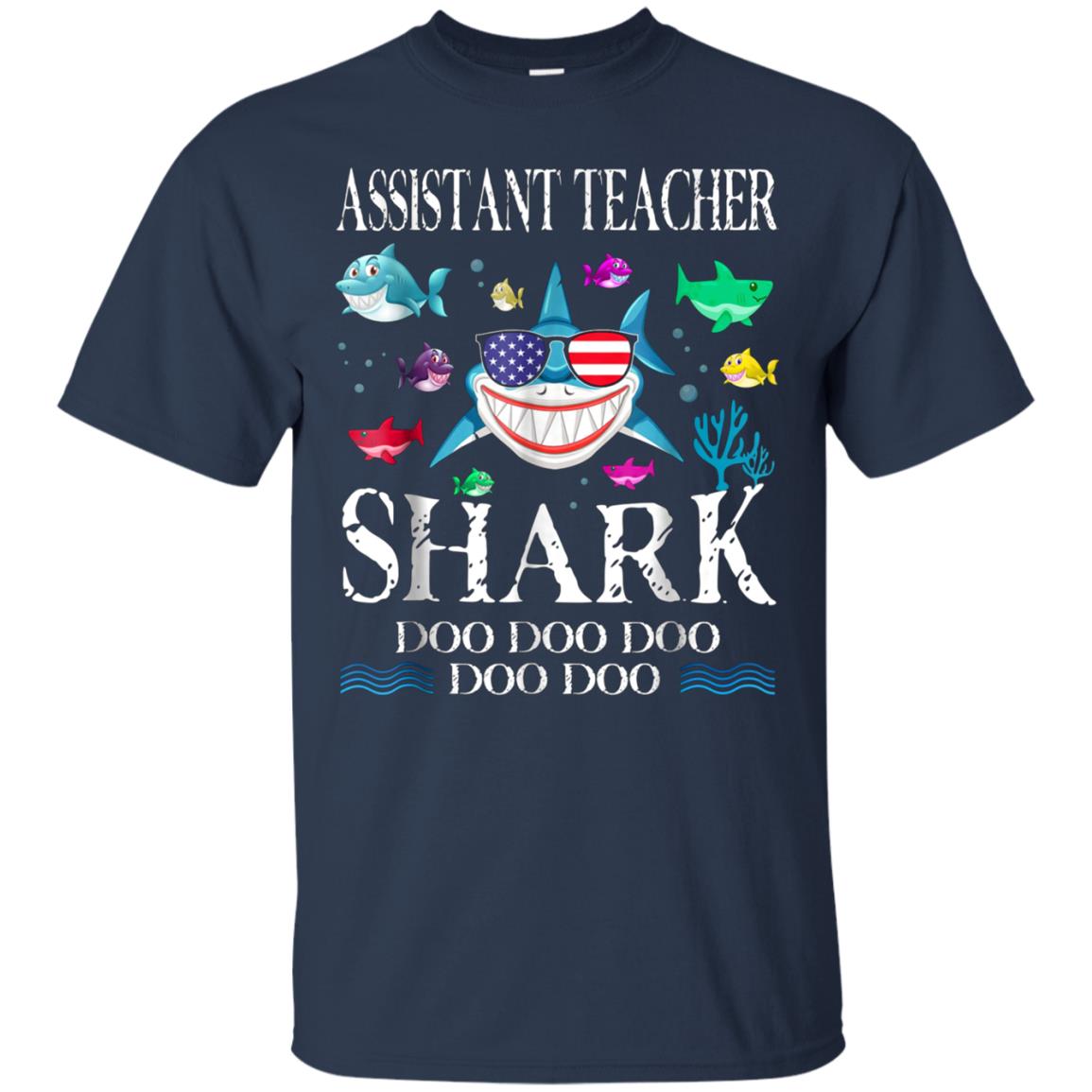 Assistant Teacher Shark Doo Doo Doo T-Shirt Gift