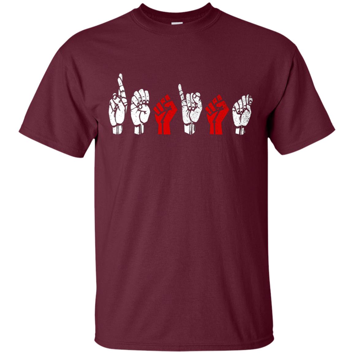 American Sign Language Resist long sleeve T shirt