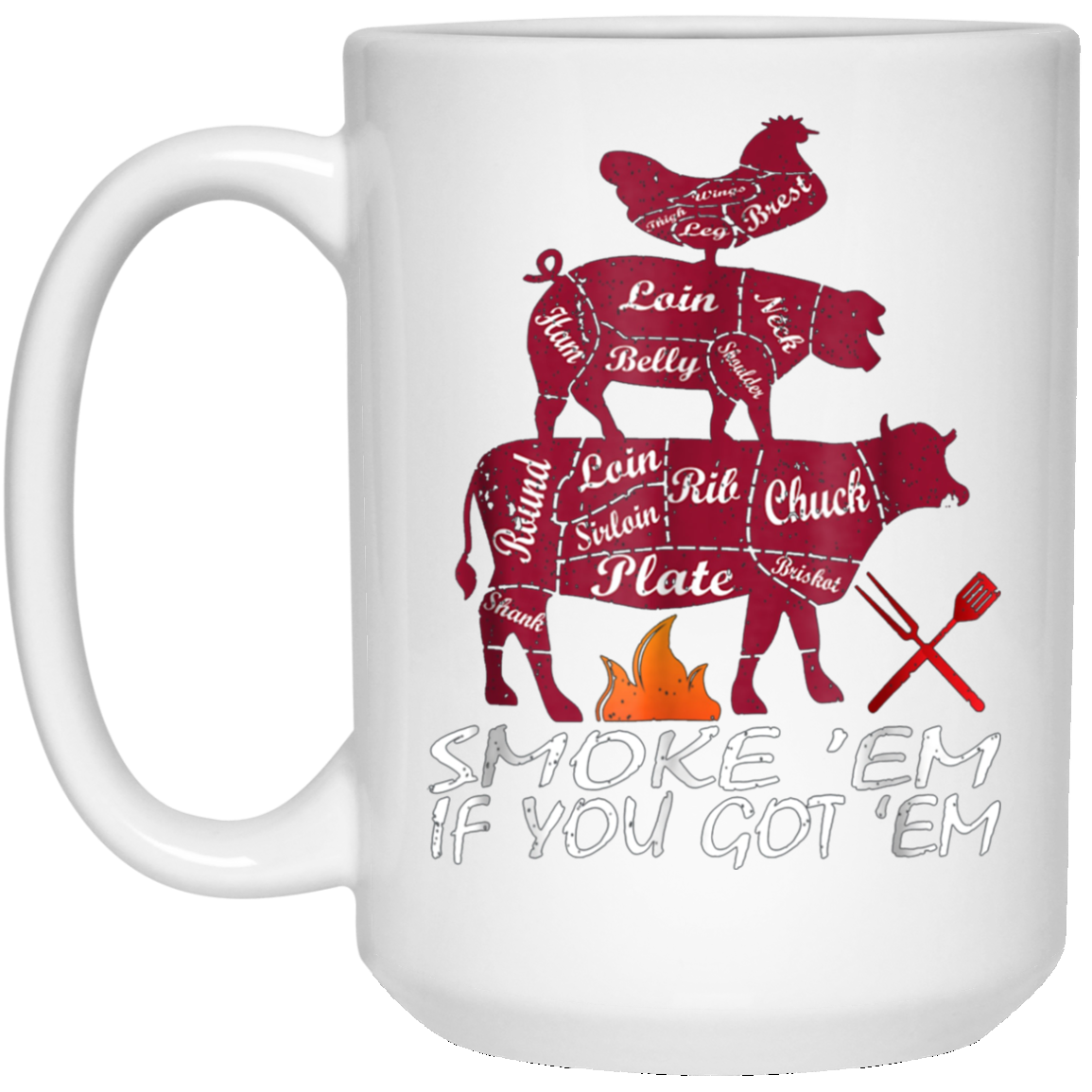 Authentic Smoke Em If You Got Em Shirt BBQ Fathers Day Tee