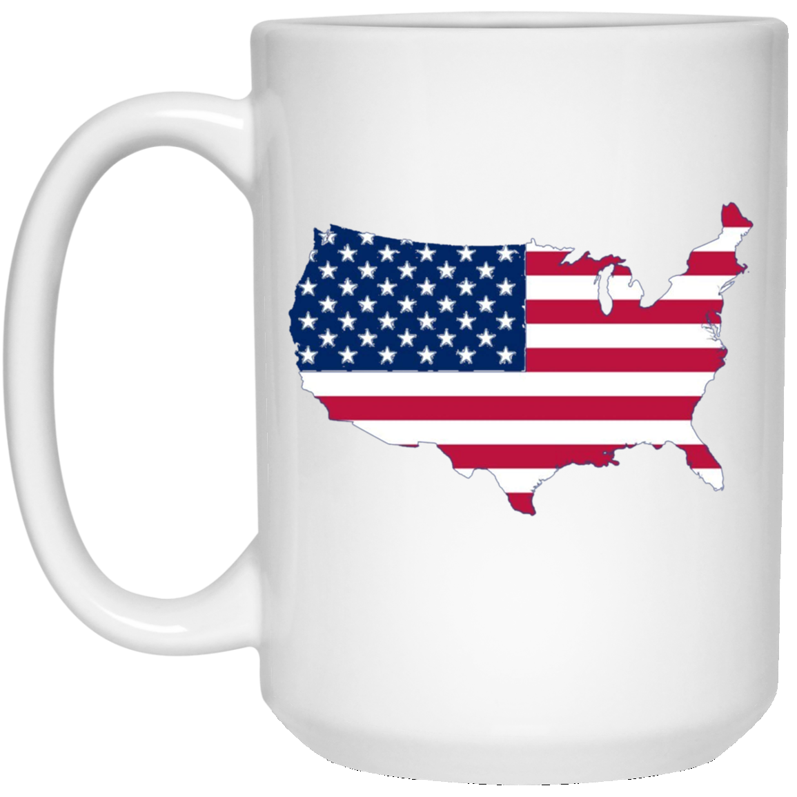 American Flag LS T-Shirt 4th of July America Graphic Tee