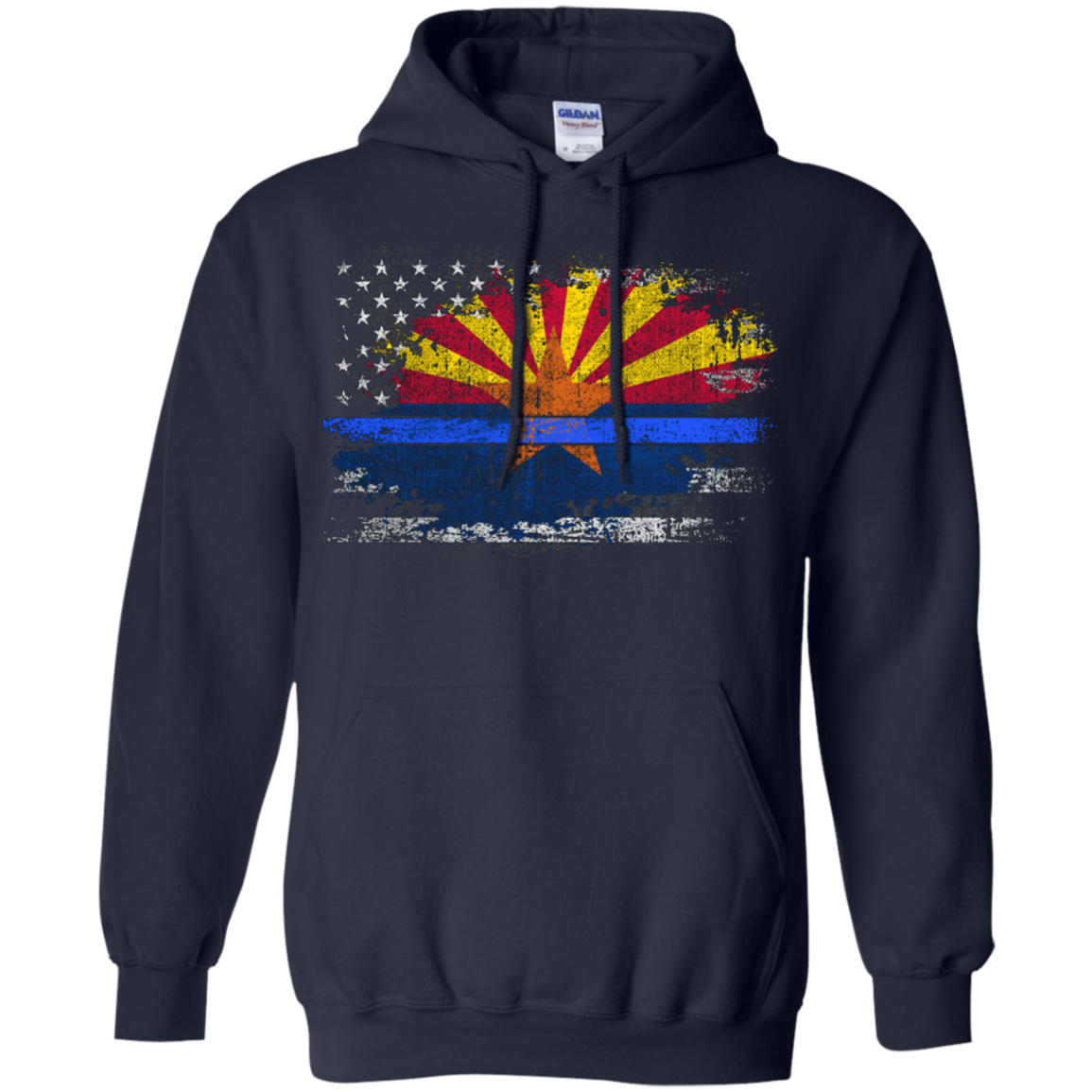 Arizona Thin Blue Line Flag T-Shirt