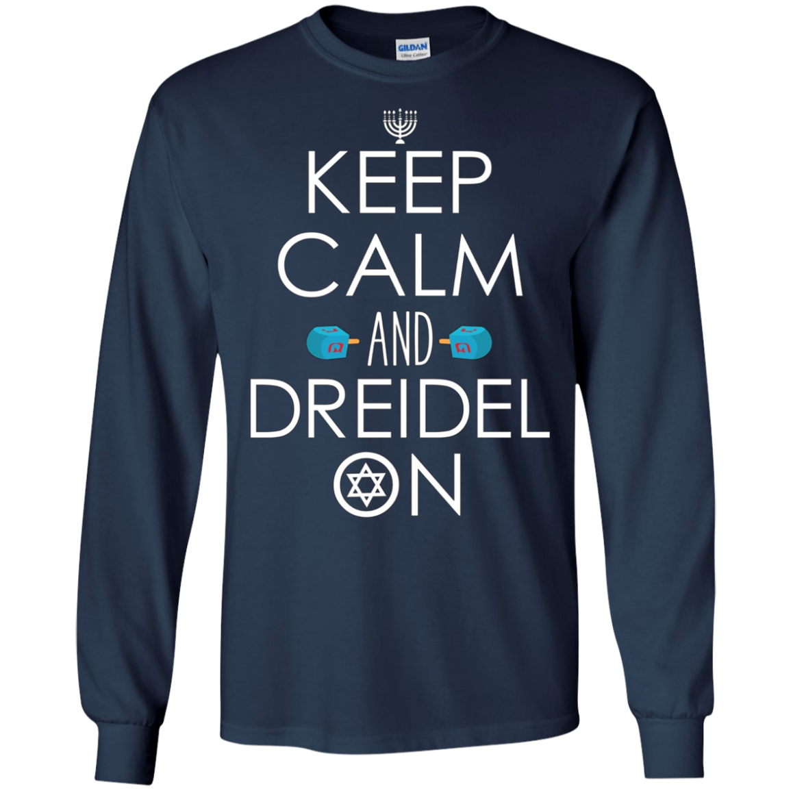 Funny Hanukkah Gift Ideas - Keep Calm and Dreidel On T-Shirt