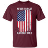 Image of American Flag Never Forget 9/11 T-Shirt - Patriot Day Tee
