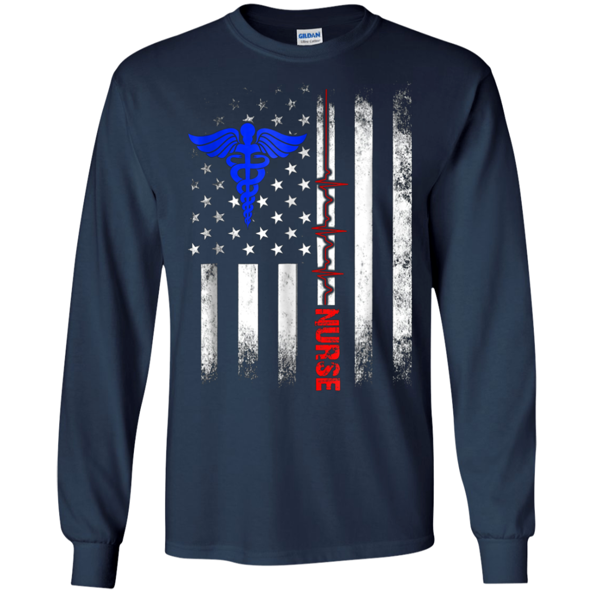 American Flag Nurse 2018 T-Shirt-Best Gifts for Nurses