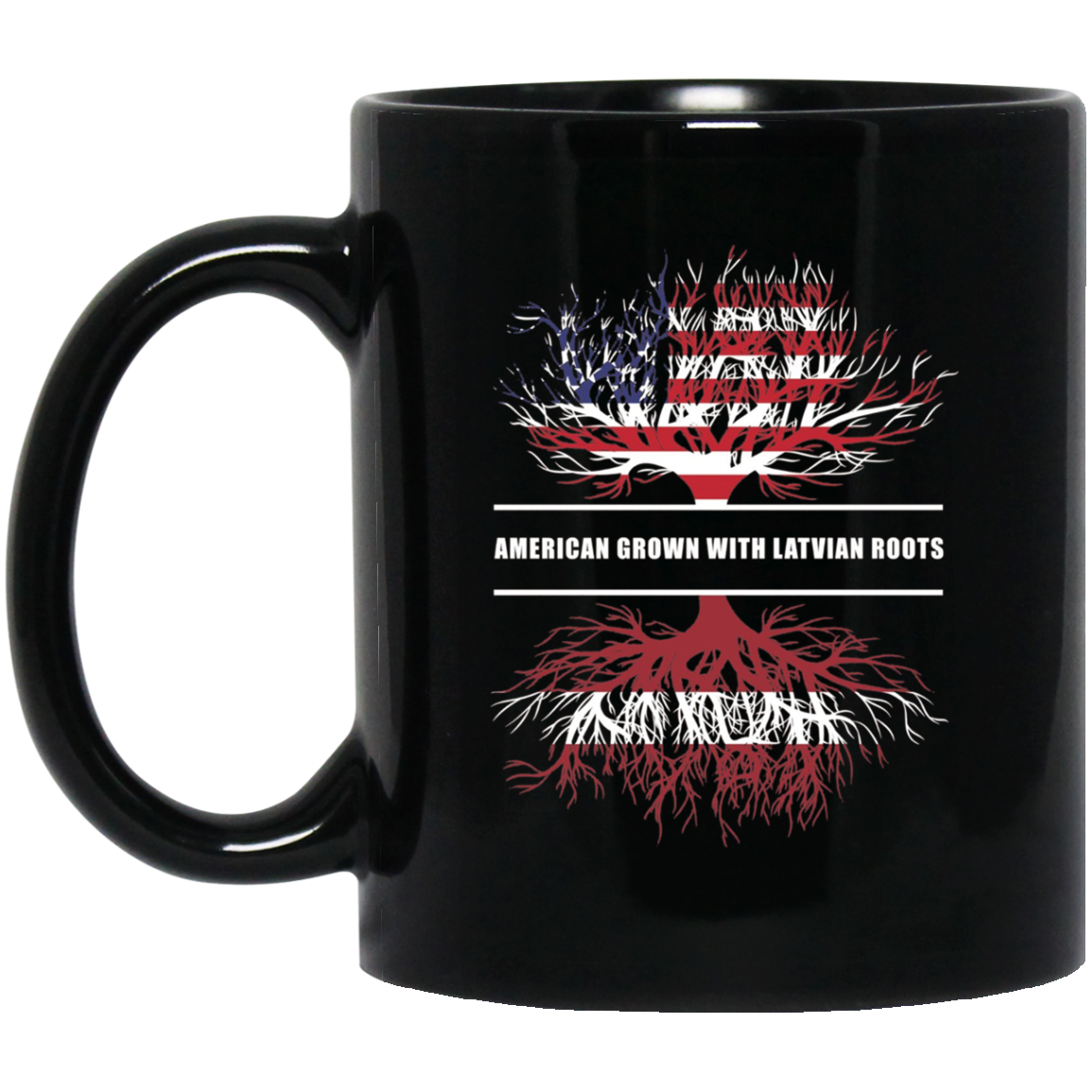 American Grown With Latvian Roots T-Shirt Latvia Tee